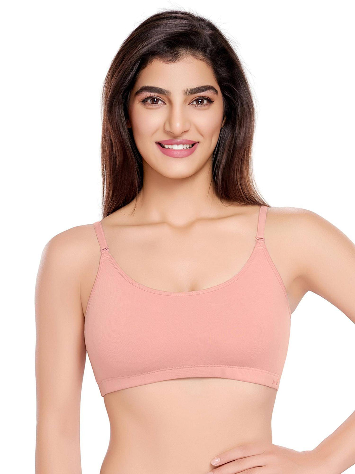 Womens Sculpt and Support Series Padded Sports Bra Peach | sb09 - view 1
