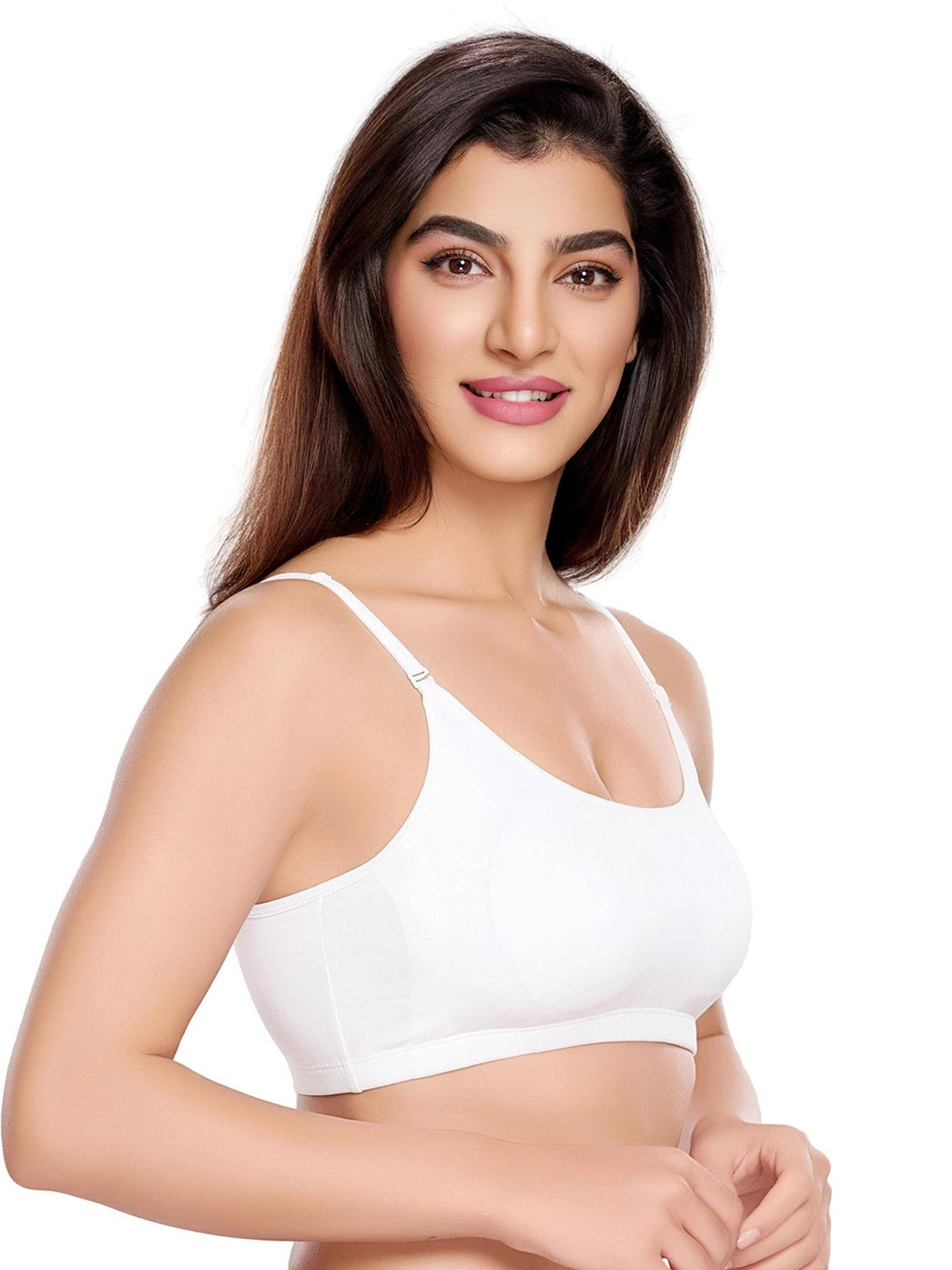 Womens Sculpt and Support Series Padded Sports Bra White | sb09 - view 3
