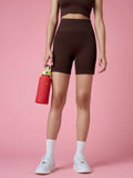 Brown Flexrib Bike Shorts - view 1