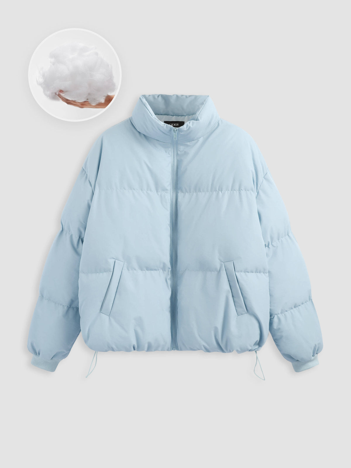 Zip Front Collared Puffer Jacket | JC78 - view 36