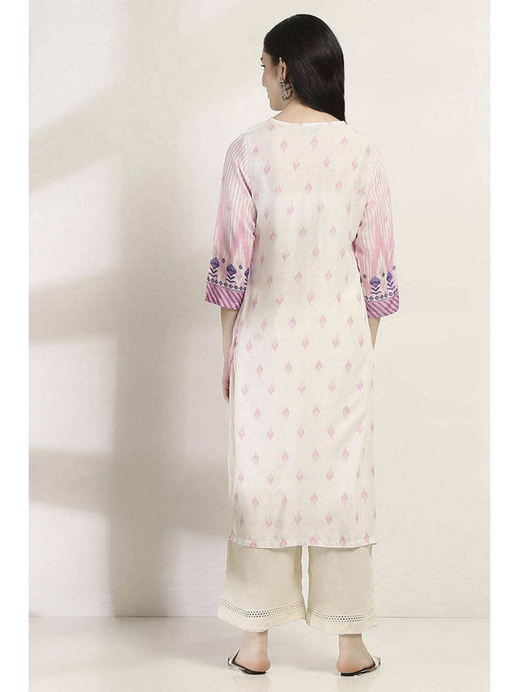 Women Purple Viscose Rayon Straight Kurta | KDG - view 4