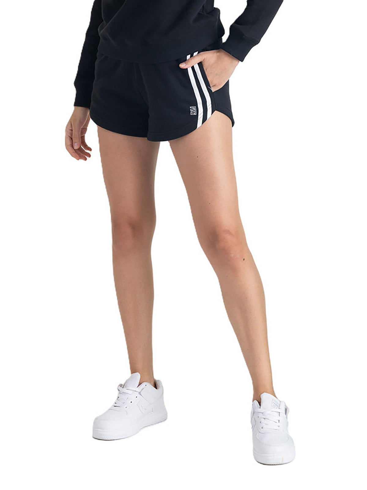 Supreme Chill High Waist Cotton Active Shorts with 2 Side Pockets - view 1