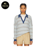 x We The Free Striped Travis Polo Tee | PW43 - view 1