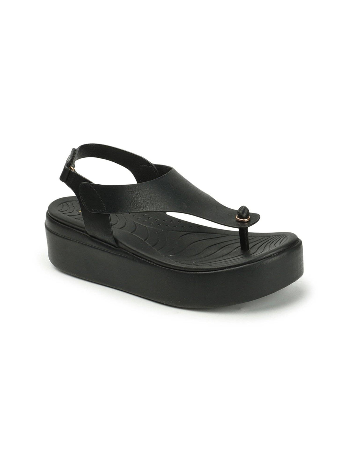 Peach Solid Backstrap Women Sandals | SD89 - view 12