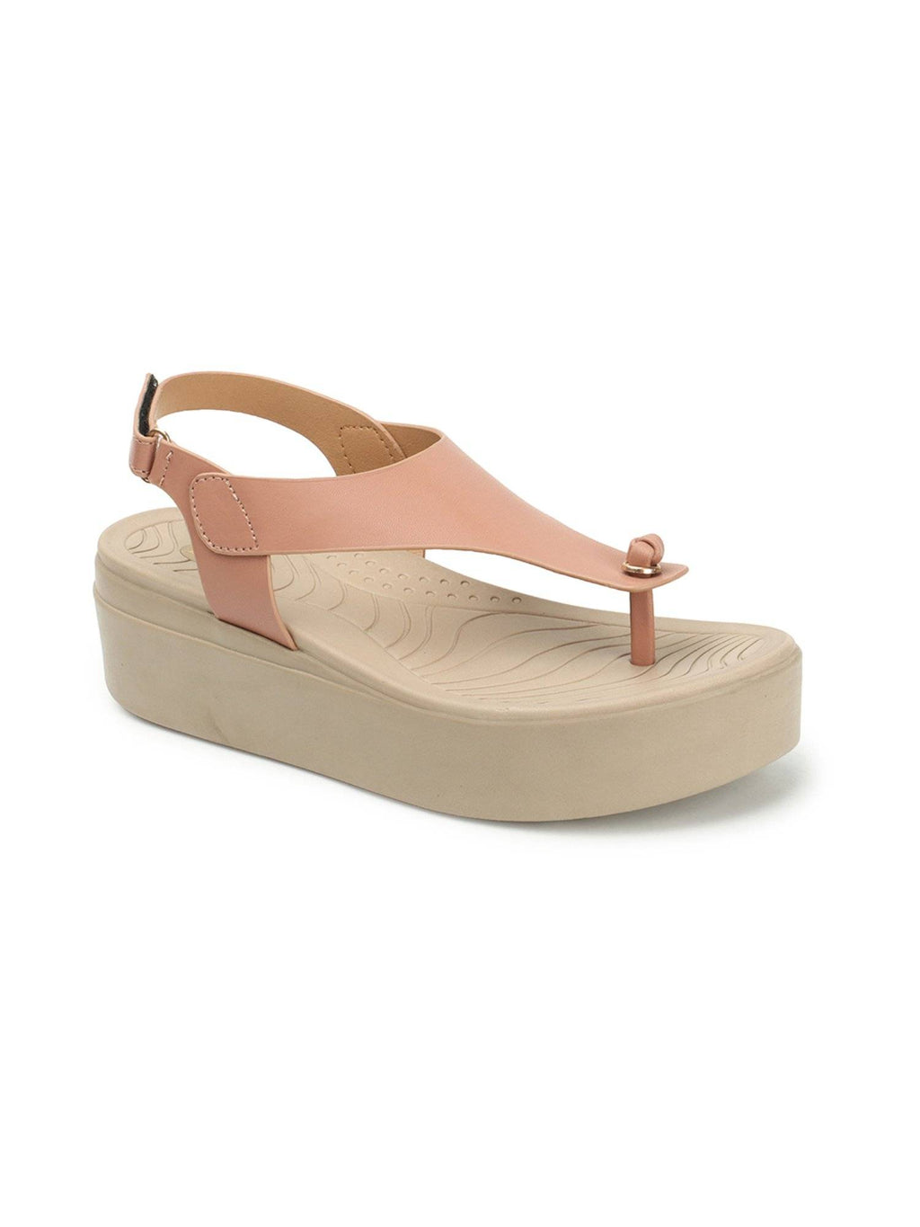 Black Solid Backstrap Women Sandals | SD89 - view 12