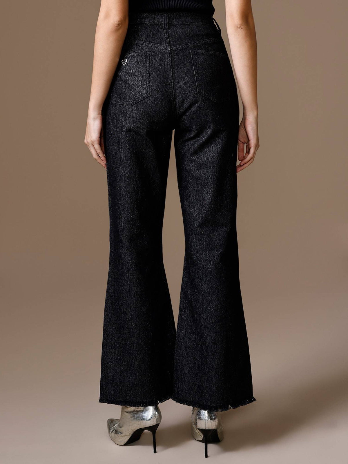 Shimmer Boot CutJeans - Black | BT10 - view 2