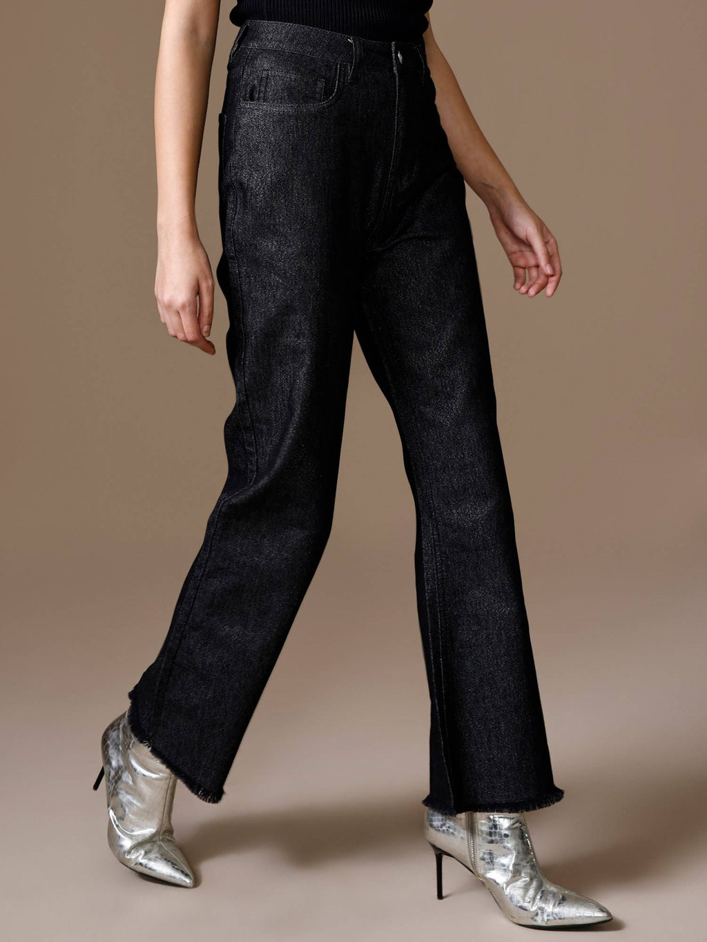 Shimmer Boot CutJeans - Black | BT10 - view 5