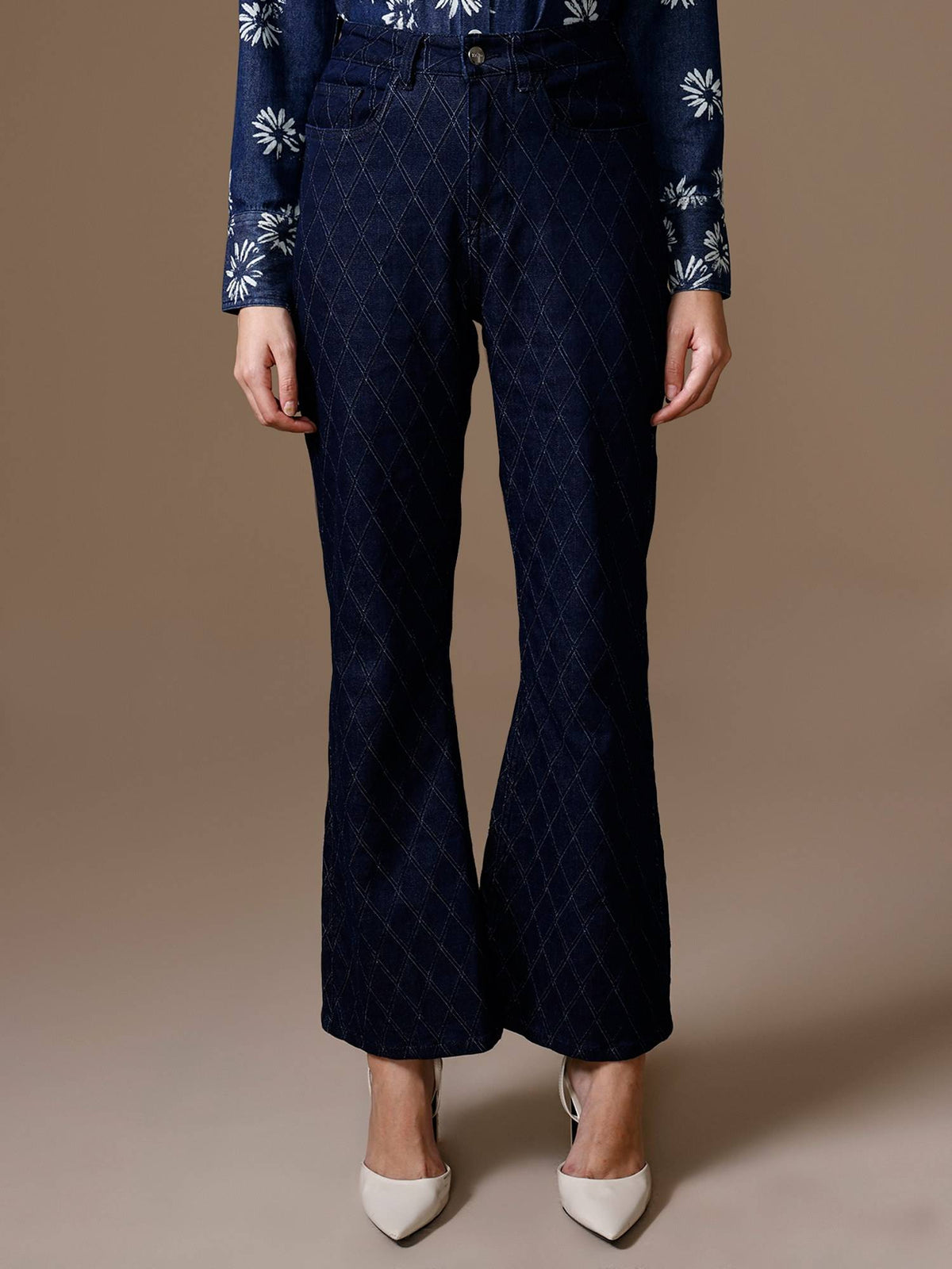Rubix Fit And Flare Jeans - Blue | BT10 - view 6