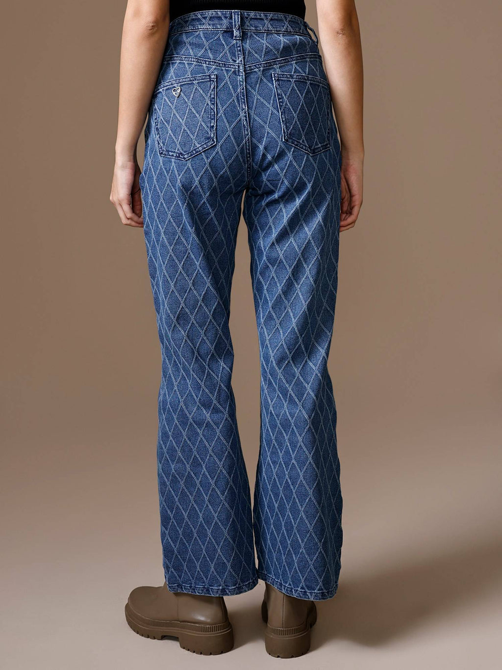 Rubix Fit And Flare Jeans - Blue | BT10 - view 2