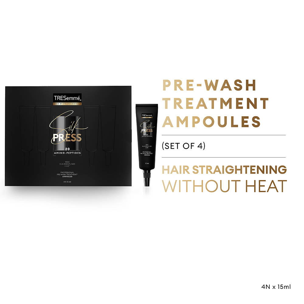 Silk Press Pre-Wash Treatment Ampoules Hair Straightening Treatment with Amino Peptides | H02 - view 2