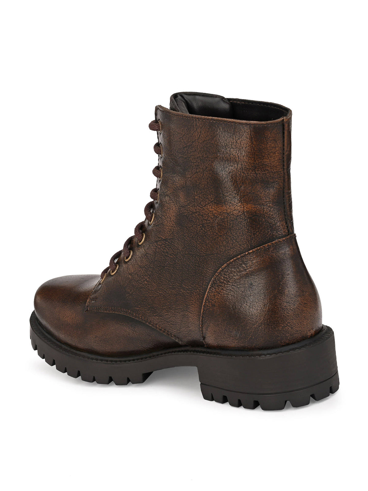 Solid Brown Leather Ankle Boot | BT61 - view 4