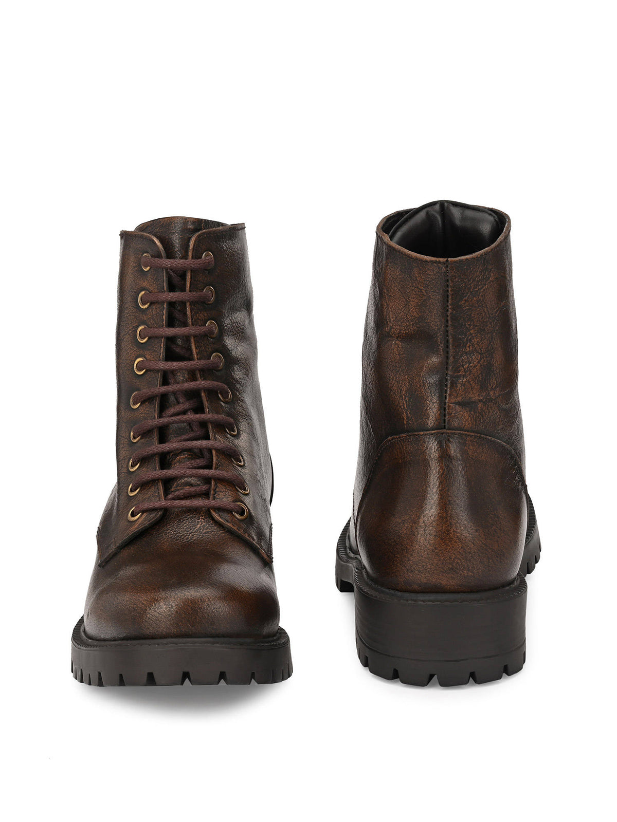 Solid Brown Leather Ankle Boot | BT61 - view 5