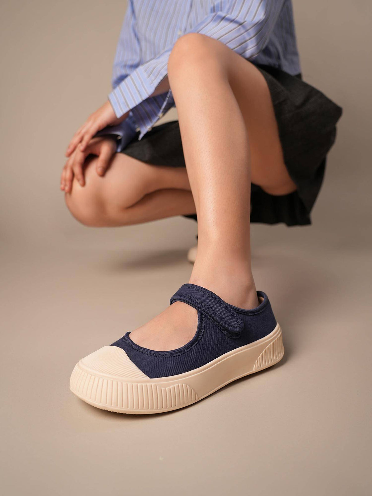 Women Jiro Black Mary Jane with Adjustable Strap | SD89 - view 8