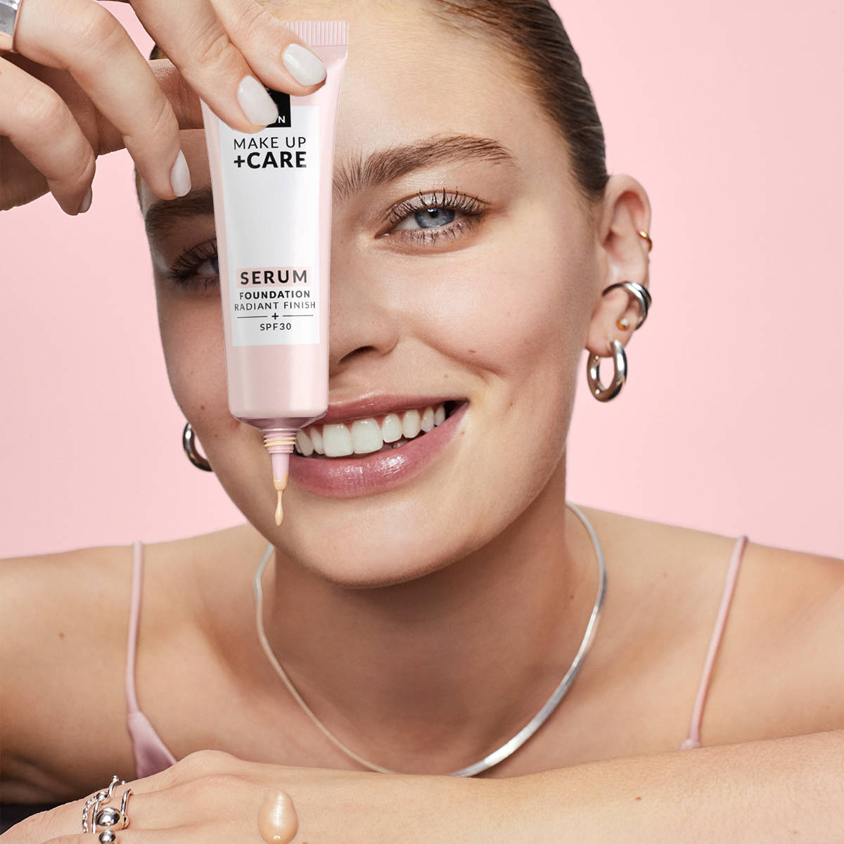 Make Up+ Care Serum Foundation | F14 - view 4