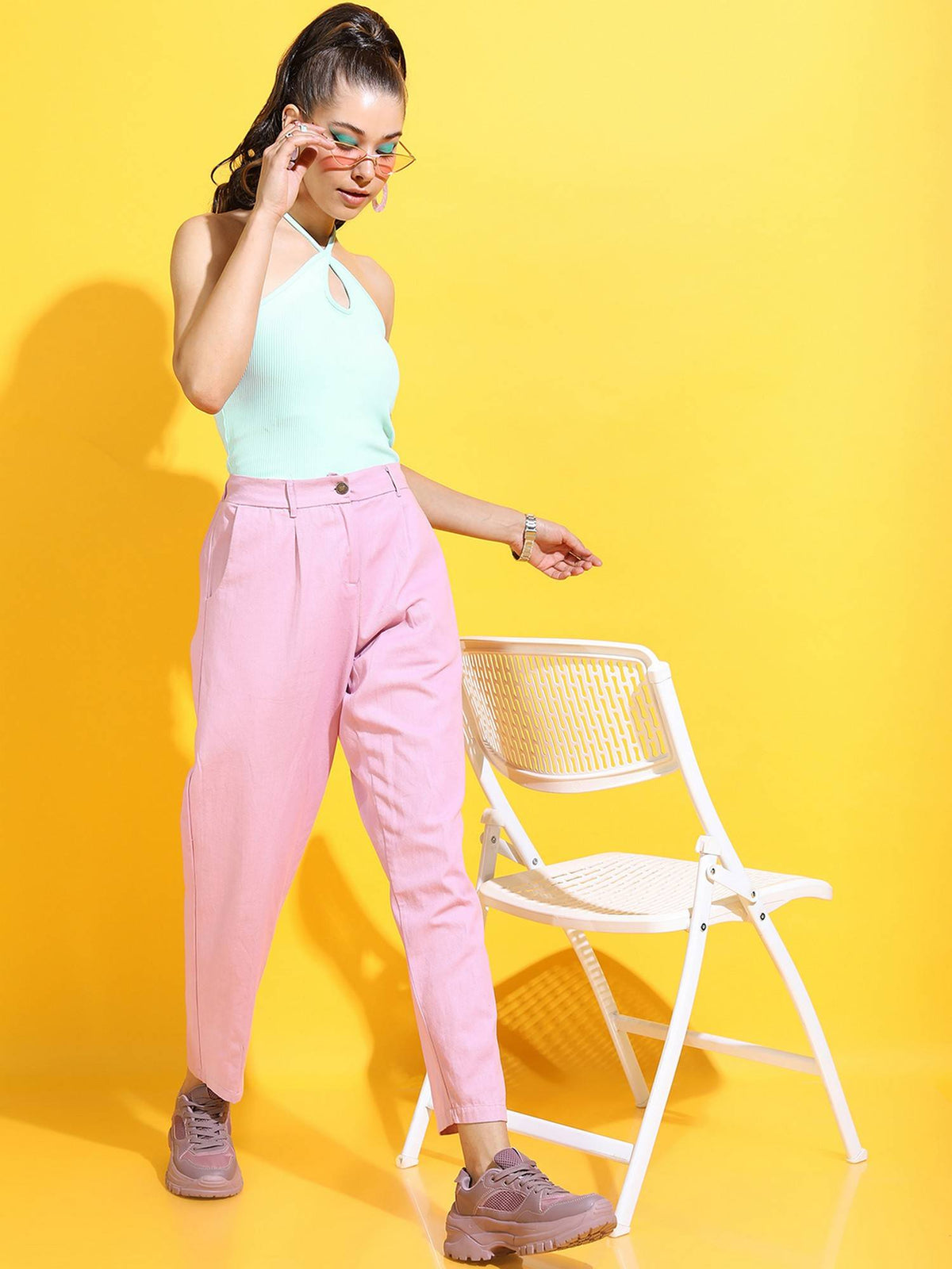 Aqua Crop Fitted Top | HT67 - view 2