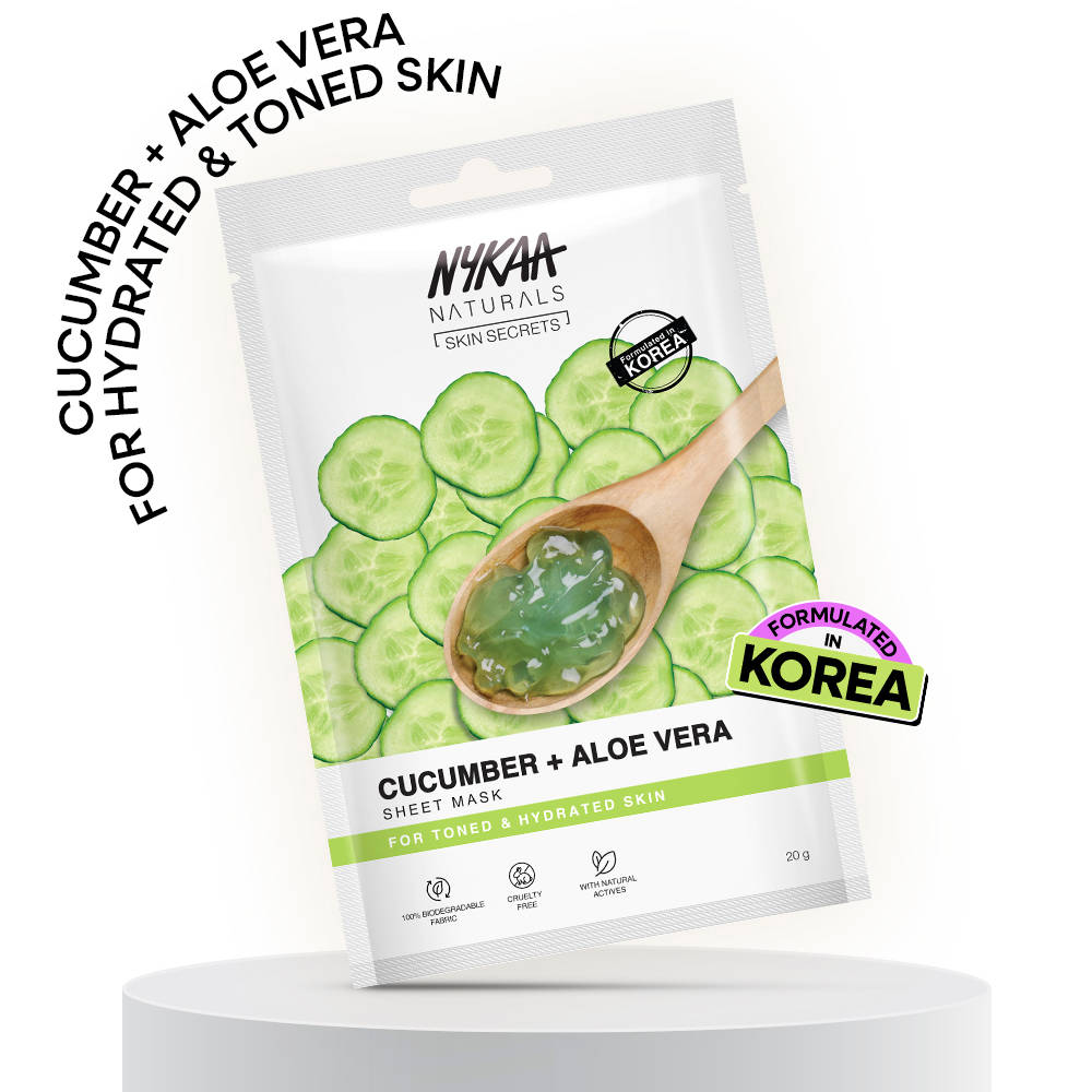Nykaa Green Tea + Aloe Vera Sheet Mask For Hydrated Skin - Formulated in Korea - For All Skin Types | FC3 - view 143