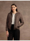 Hooded Nylon Puffer Jacket | JC78 - view 1