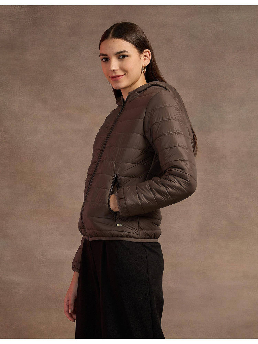 Hooded Nylon Puffer Jacket | JC78 - view 4