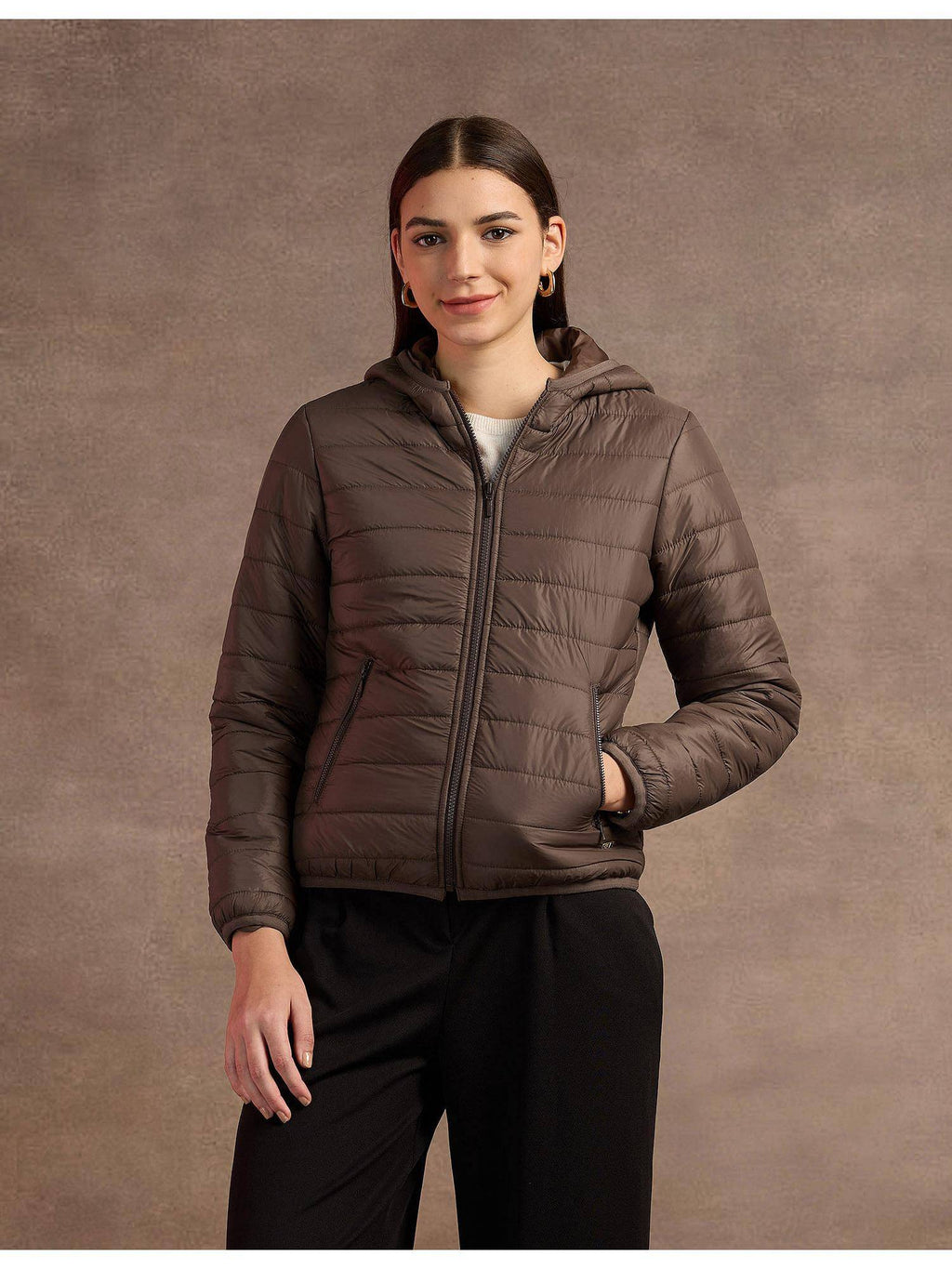 Hooded Nylon Puffer Jacket | JC78 - view 6