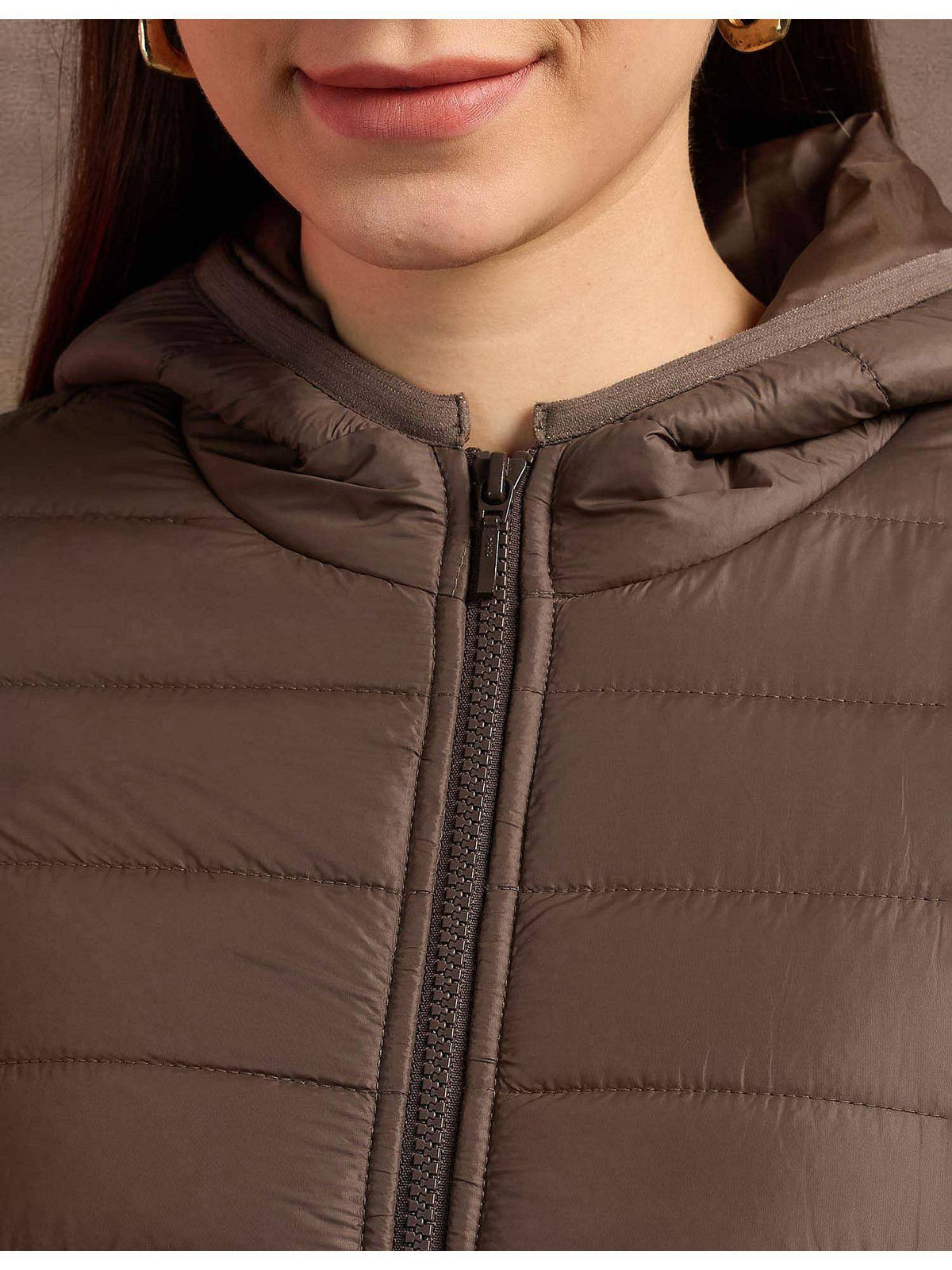 Hooded Nylon Puffer Jacket | JC78 - view 7