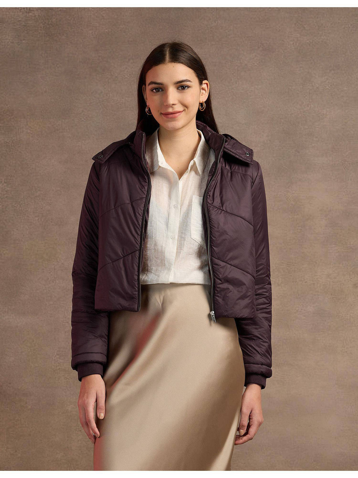 Detachable Hood Puffer Jacket | JC78 - view 1