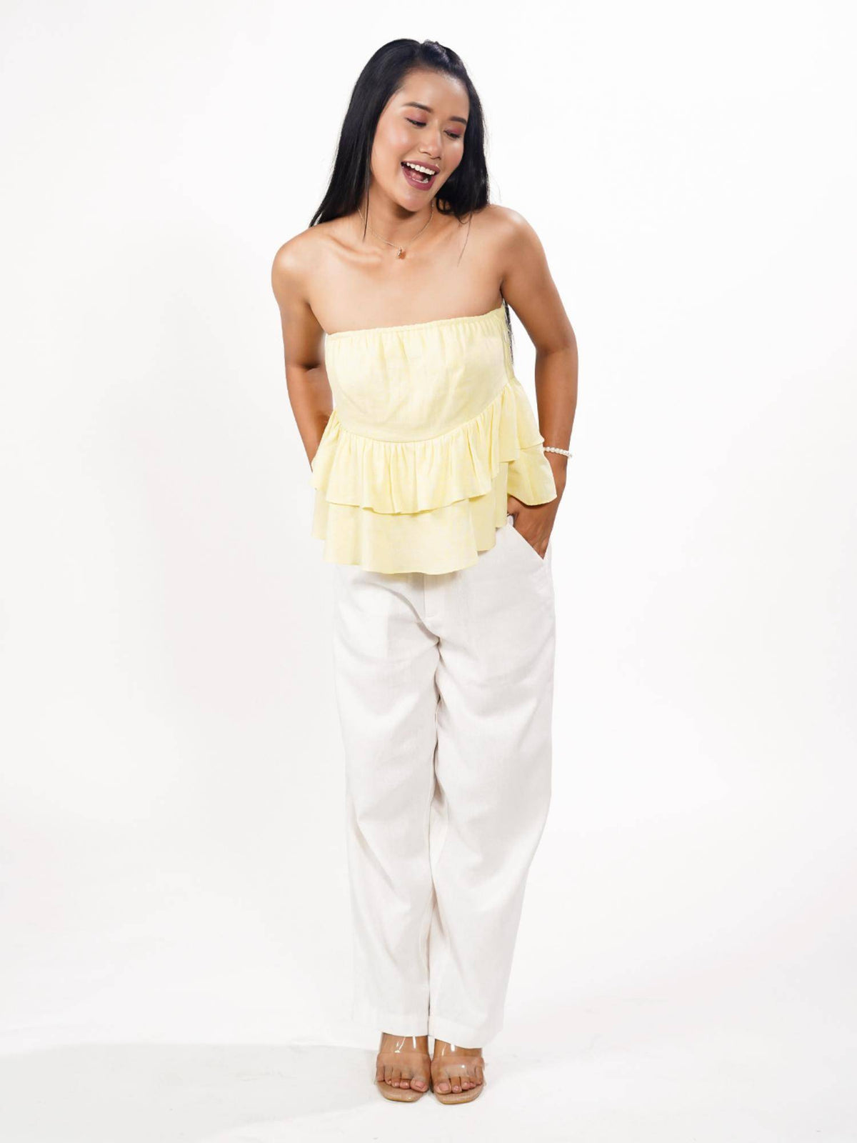 Women Solid Strapless Tube Top | TT90 - view 5