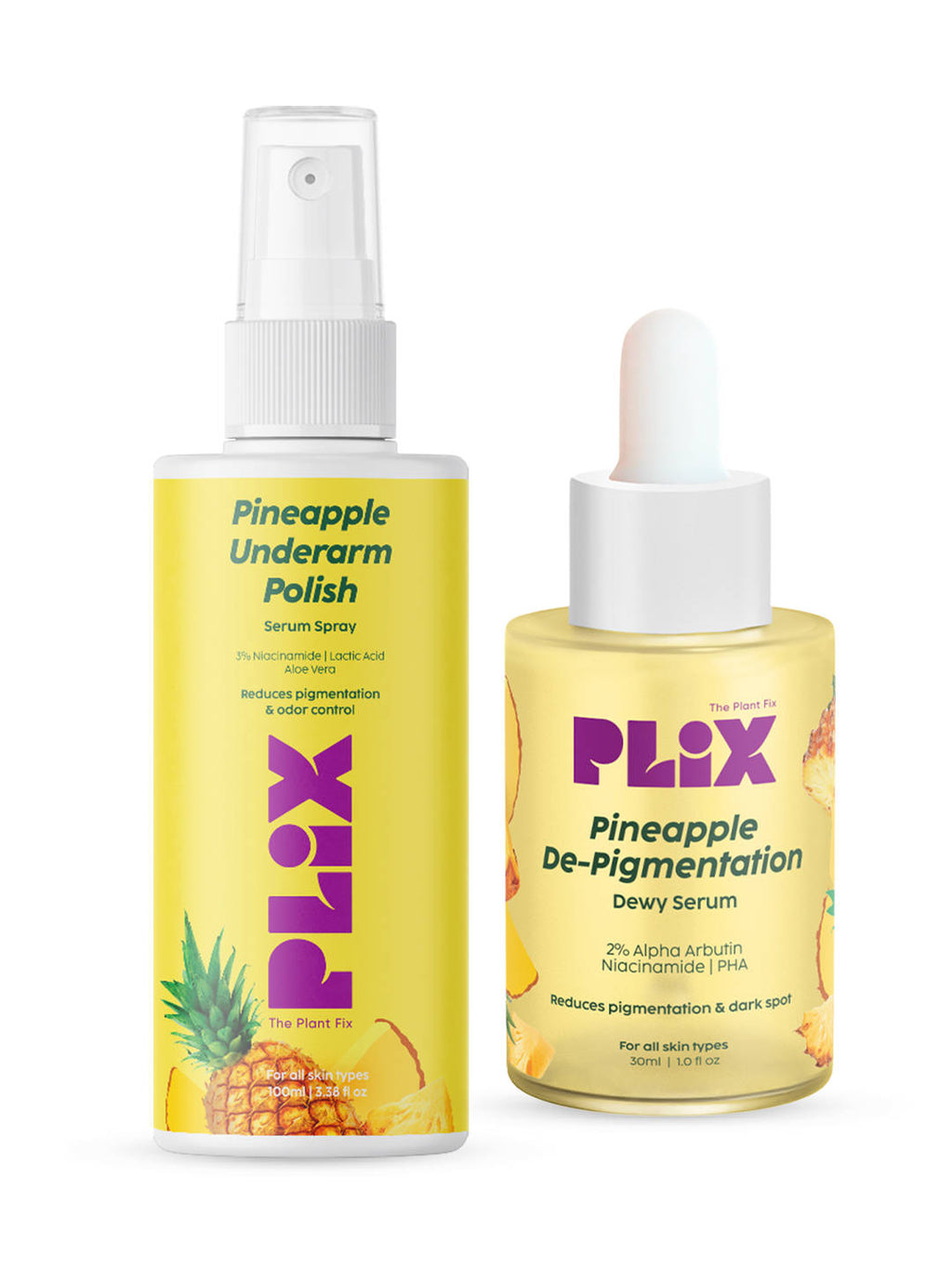 Underarm Depigmentation Serum Spray & 2% Alpha Arbutin Face Serum Combo For Hyperpigmentation | PL1 - view 1