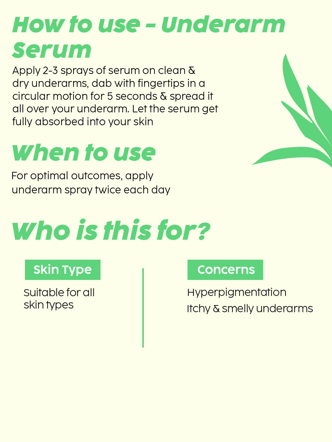 Underarm Depigmentation Serum Spray & 2% Alpha Arbutin Face Serum Combo For Hyperpigmentation | PL1 - view 7