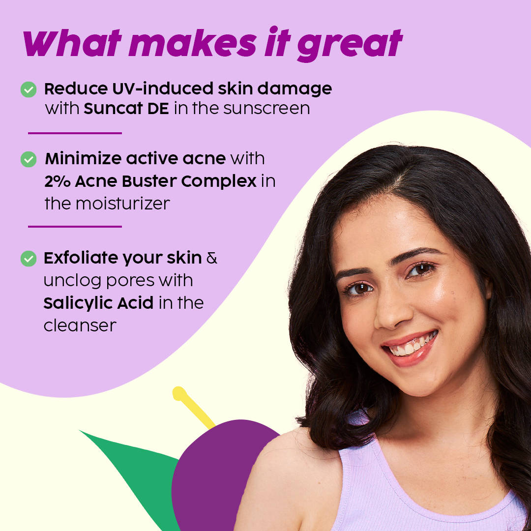 2% Acne Buster Moisturizer & Salicylic Acid Sunscreen SPF50+ PA+++, Reduce Acne, Pimple Marks | PL1 - view 2