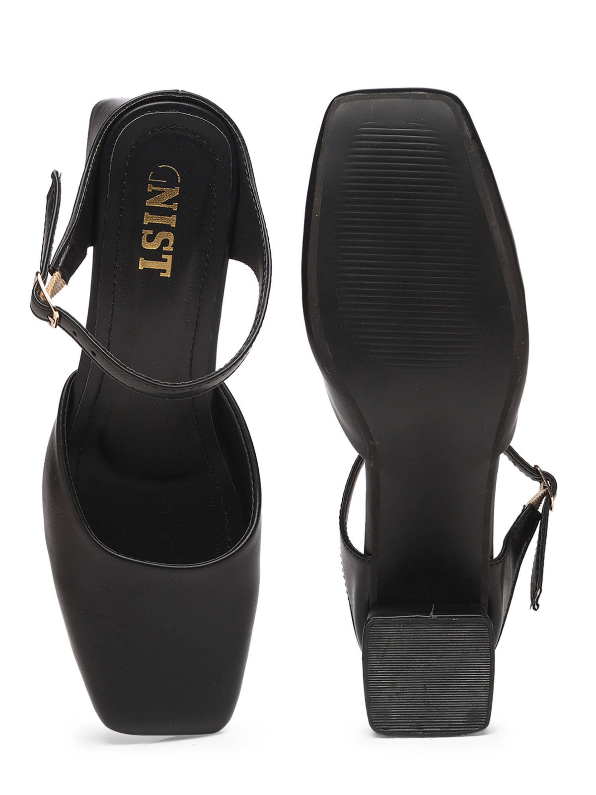 Square Toe Mule Brown Block Mules Heels | H78 - view 23