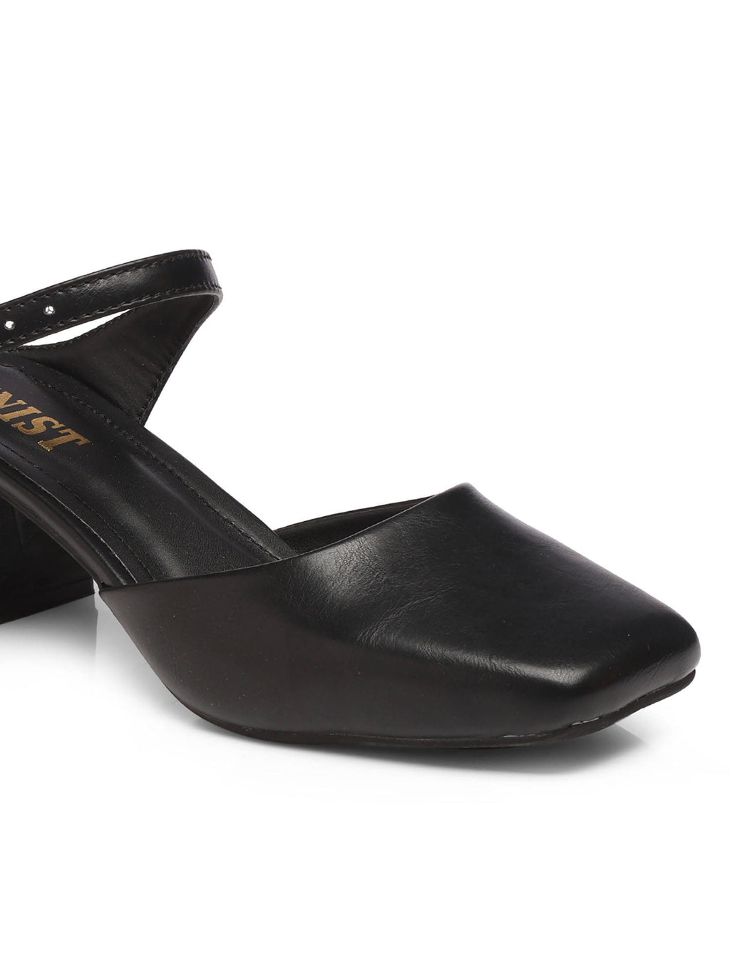 Square Toe Mule Brown Block Mules Heels | H78 - view 25