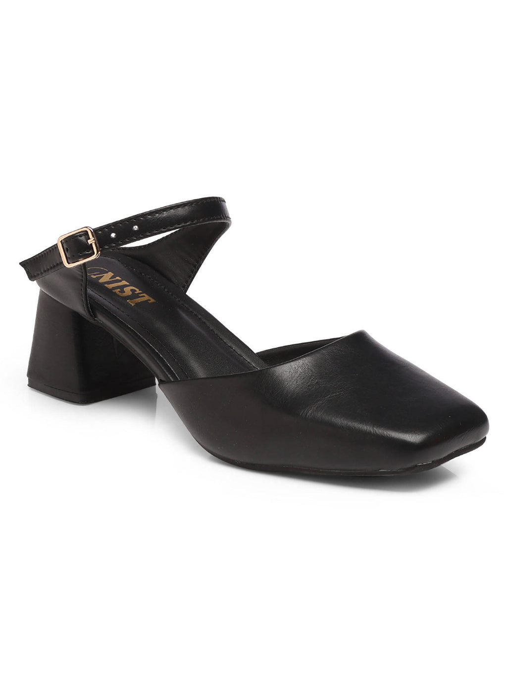 Square Toe Mule Brown Block Mules Heels | H78 - view 26