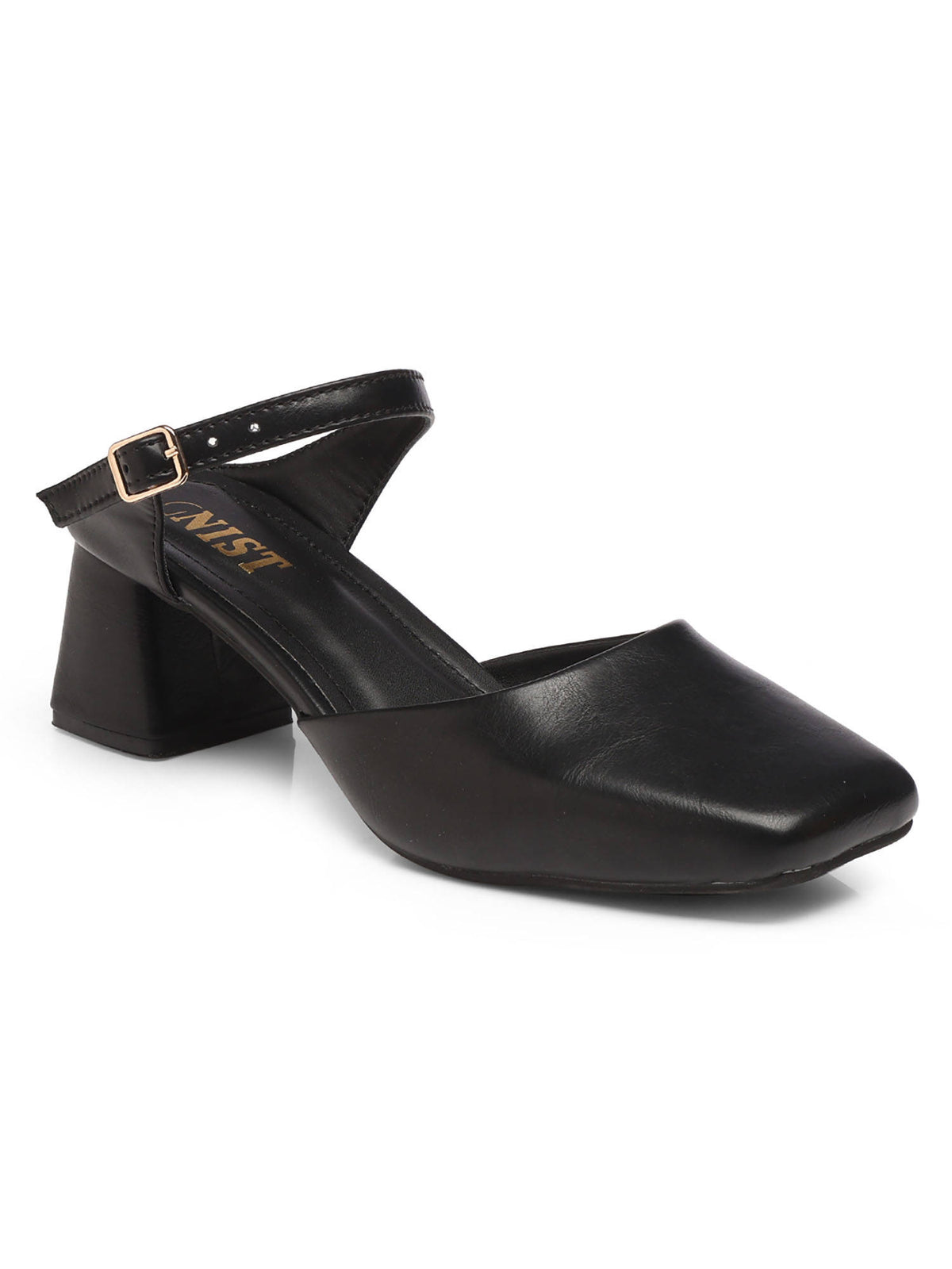 Square Toe Mule Brown Block Mules Heels | H78 - view 26