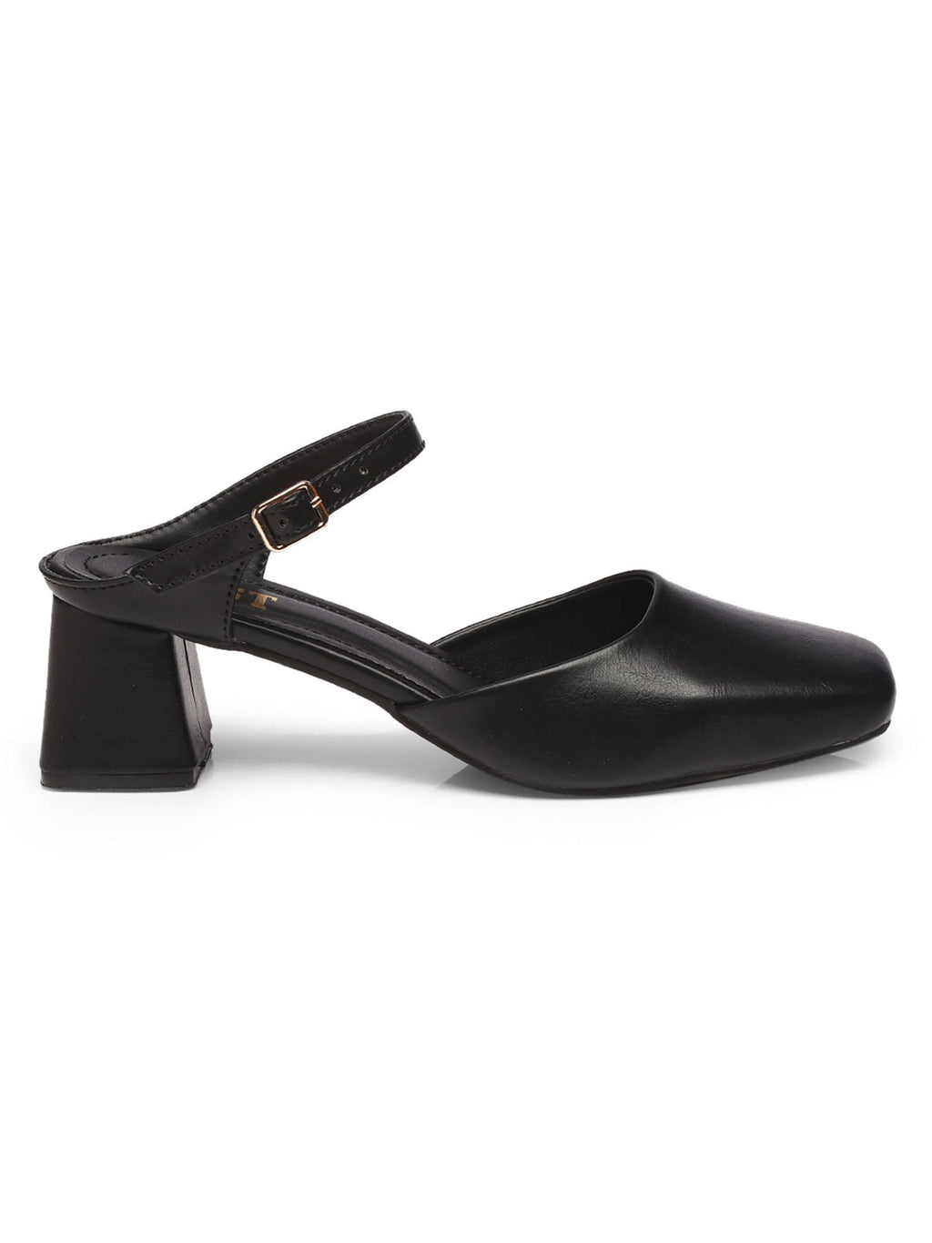 Square Toe Mule Brown Block Mules Heels | H78 - view 27