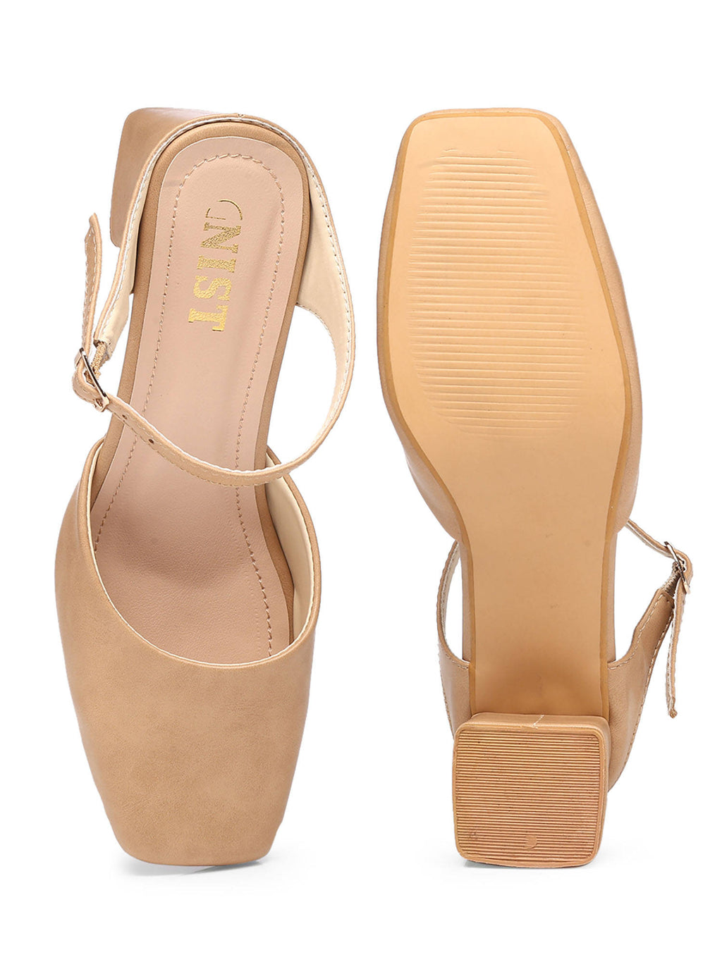 Square Toe Mule Brown Block Mules Heels | H78 - view 9
