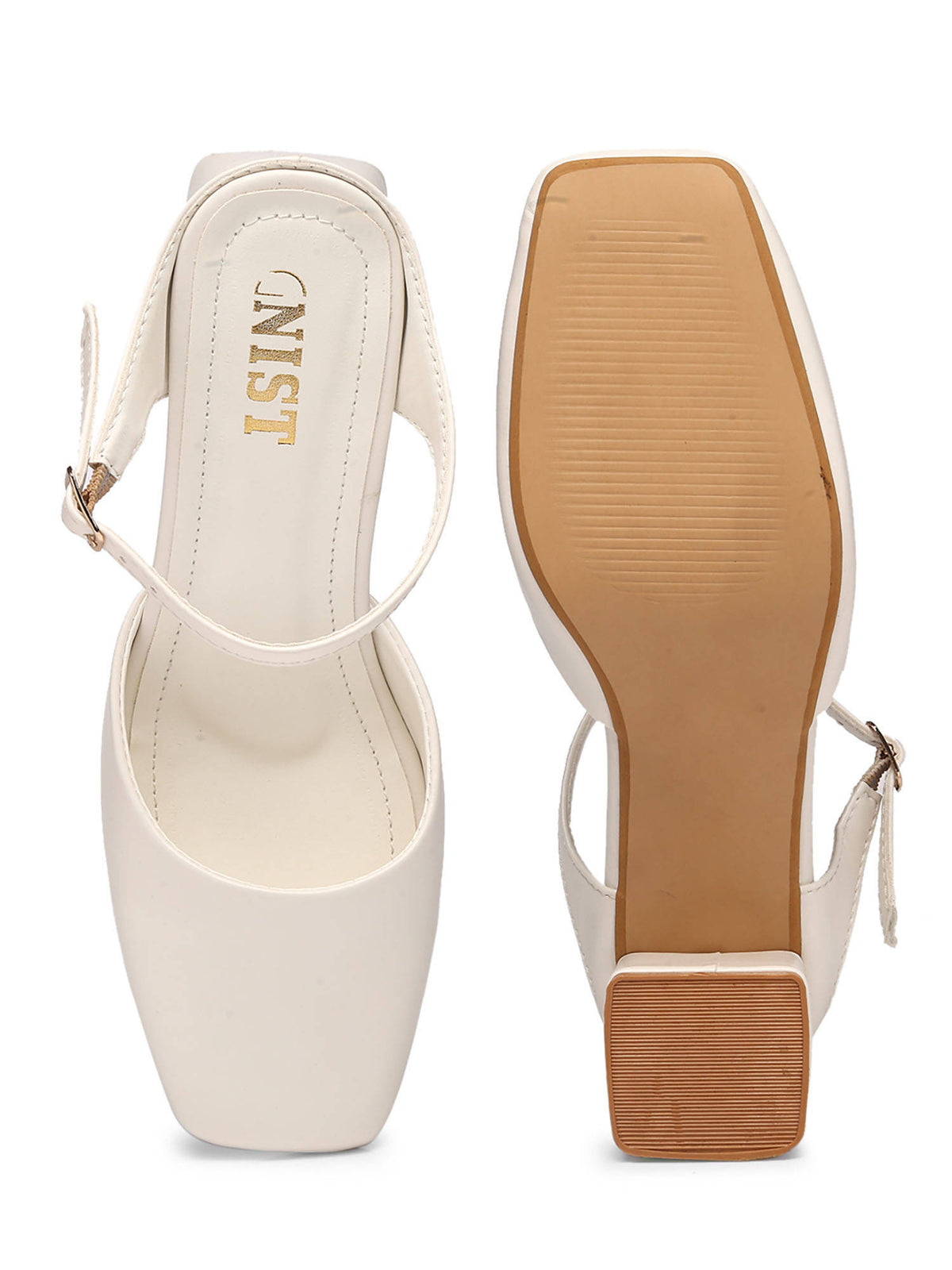 Square Toe Mule Brown Block Mules Heels | H78 - view 37