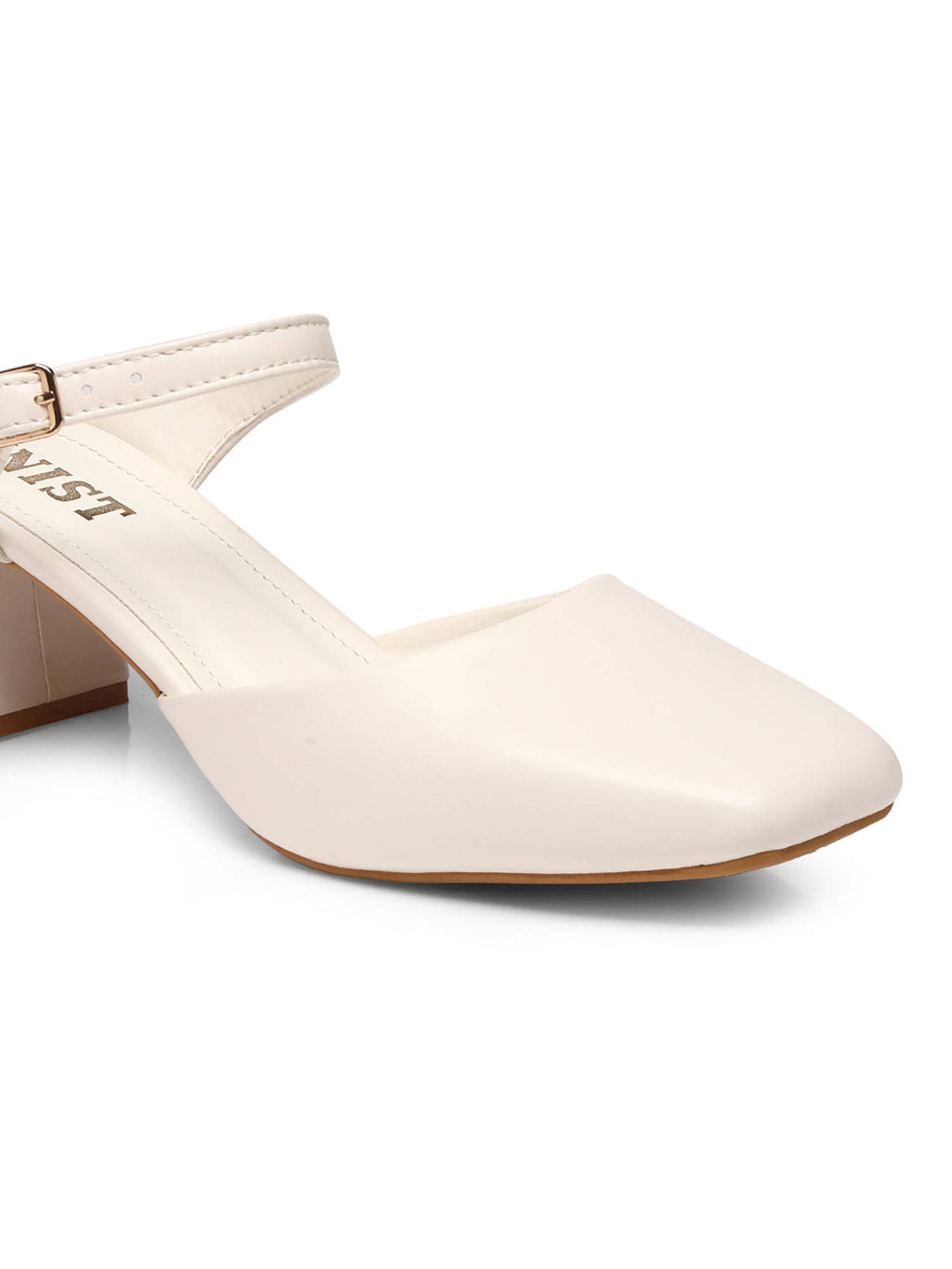 Square Toe Mule Brown Block Mules Heels | H78 - view 39