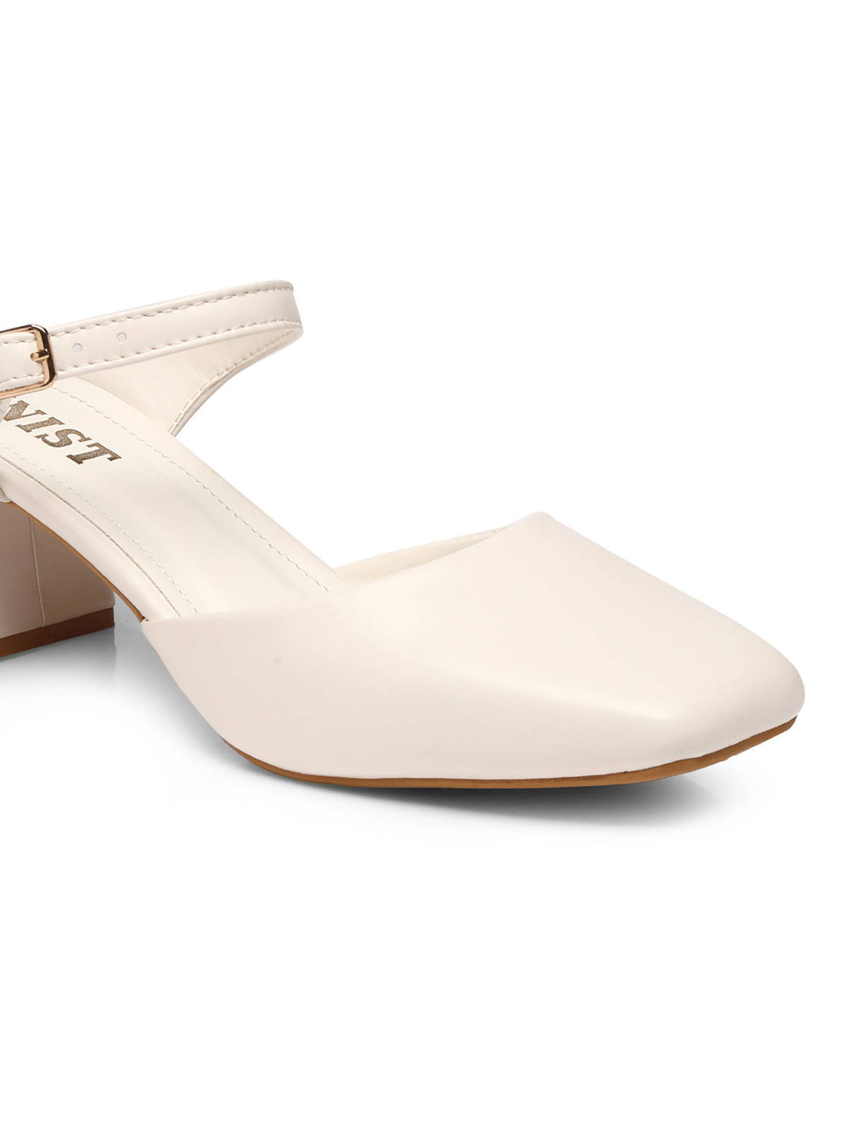 Square Toe Mule Brown Block Mules Heels | H78 - view 39