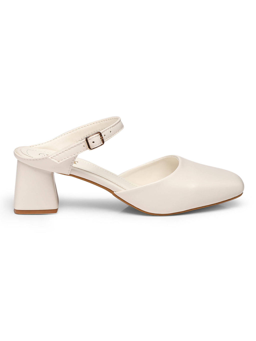 Square Toe Mule Brown Block Mules Heels | H78 - view 41