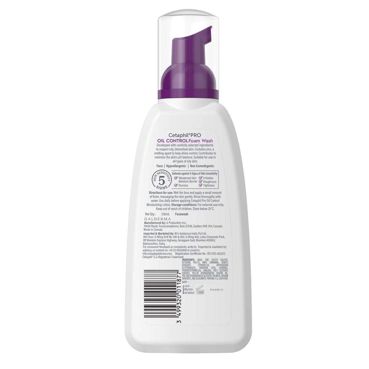 PRO Oil Control Foam Face Wash for Acne Prone & Oily Skin | FC3 - view 2