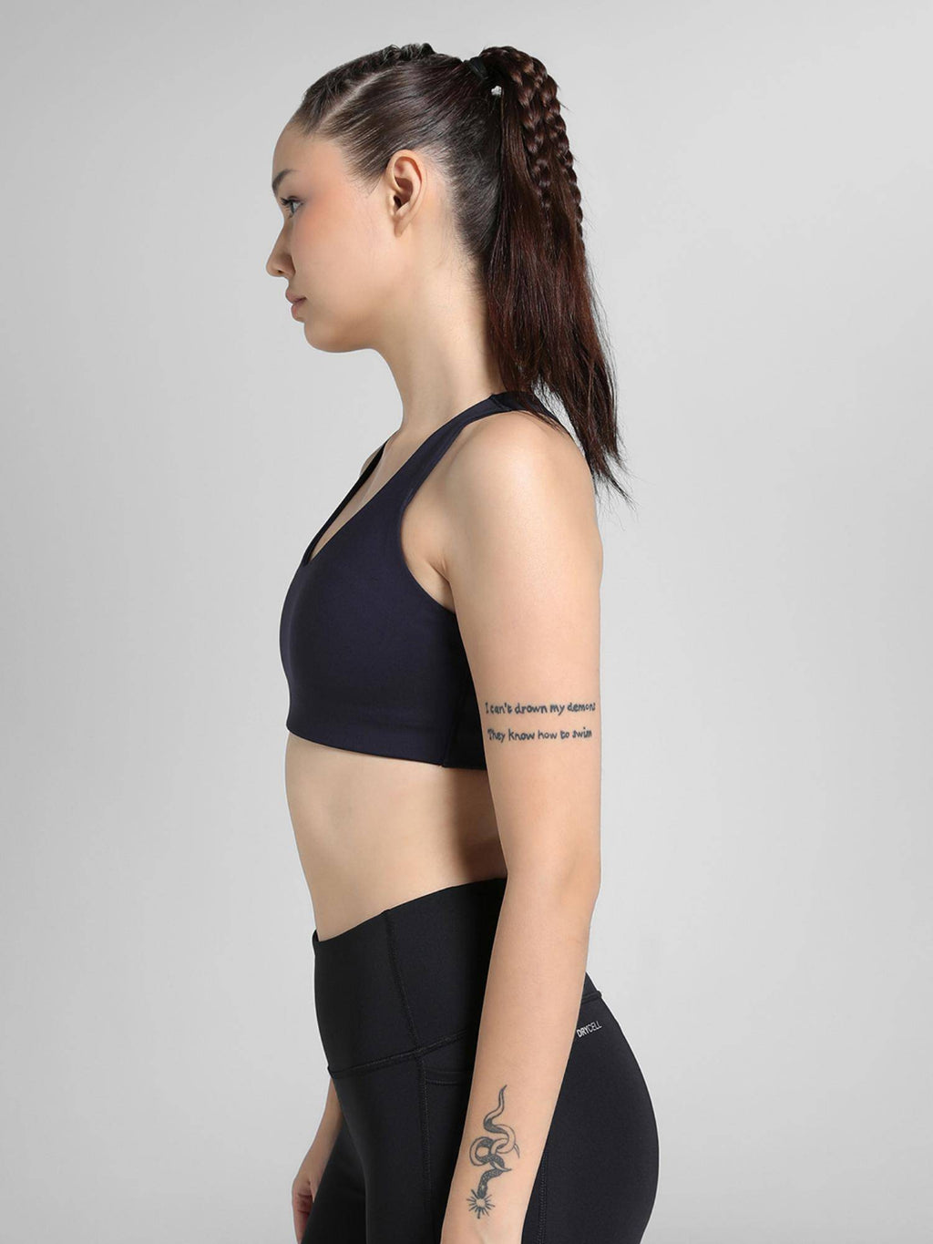 Women Purple High Impact Breathable Running Sports Bra | sb09 - view 8