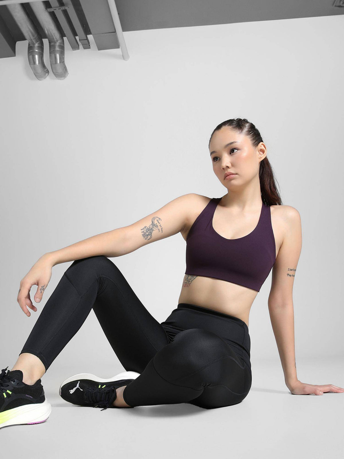 Women Navy Blue High Impact Breathable Running Sports Bra | sb09 - view 11