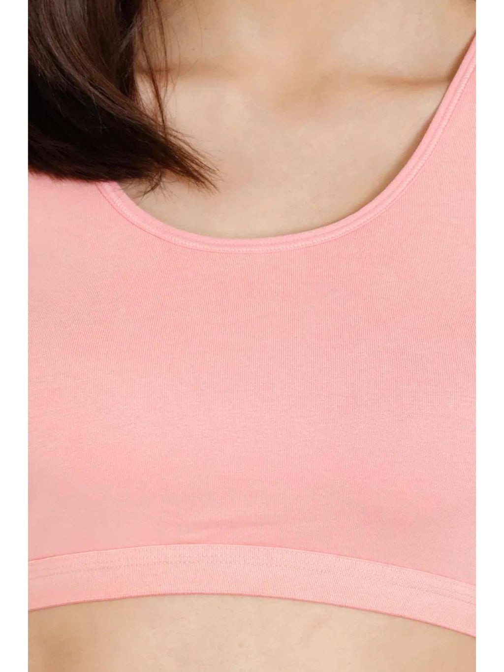 Pink and Black Non Wired Full Coverage Sports Bra (Pack of 2) | sb09 - view 5