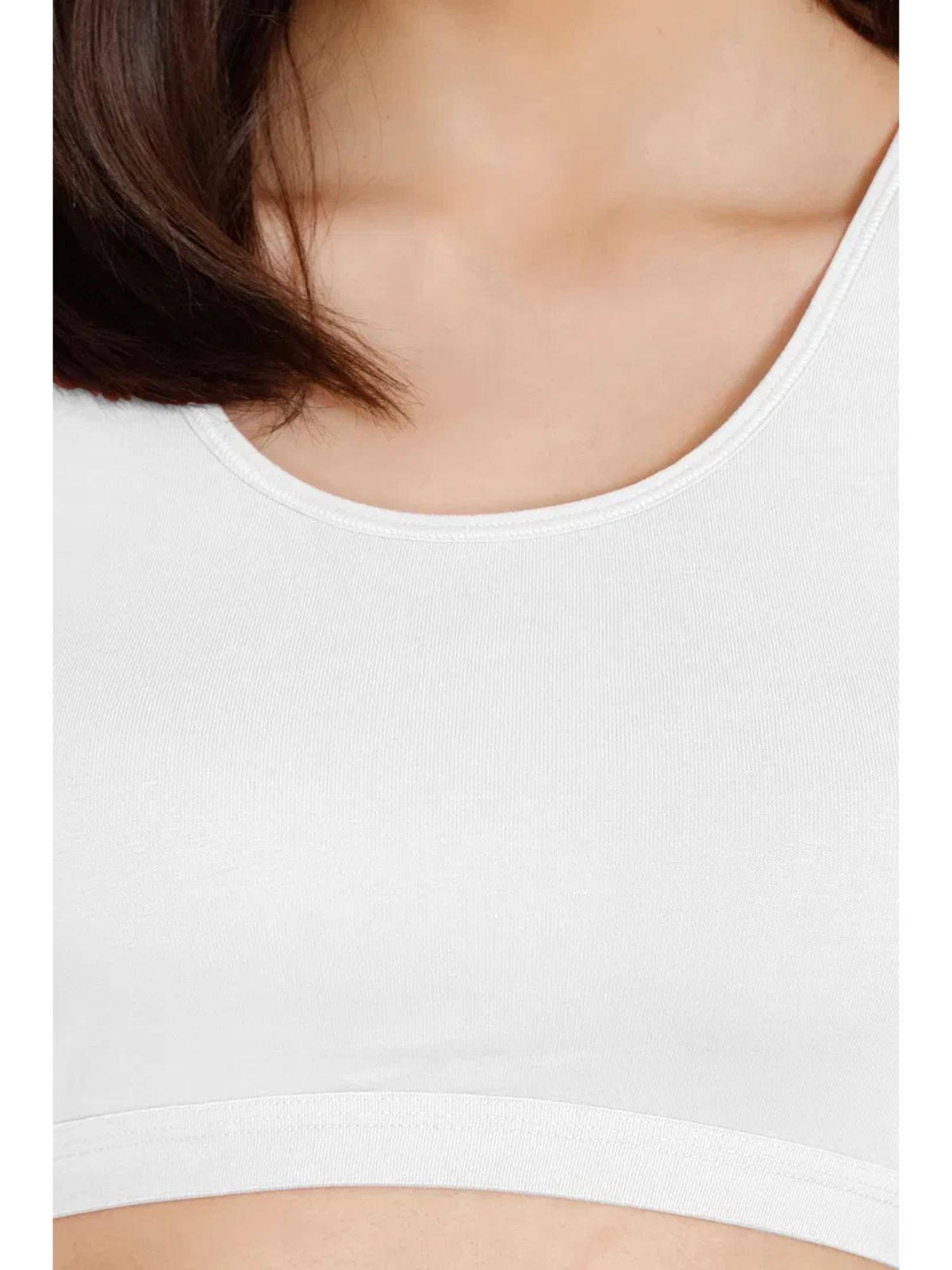 Beige and White Non Wired Full Coverage Sports Bra (Pack of 2) | sb09 - view 5