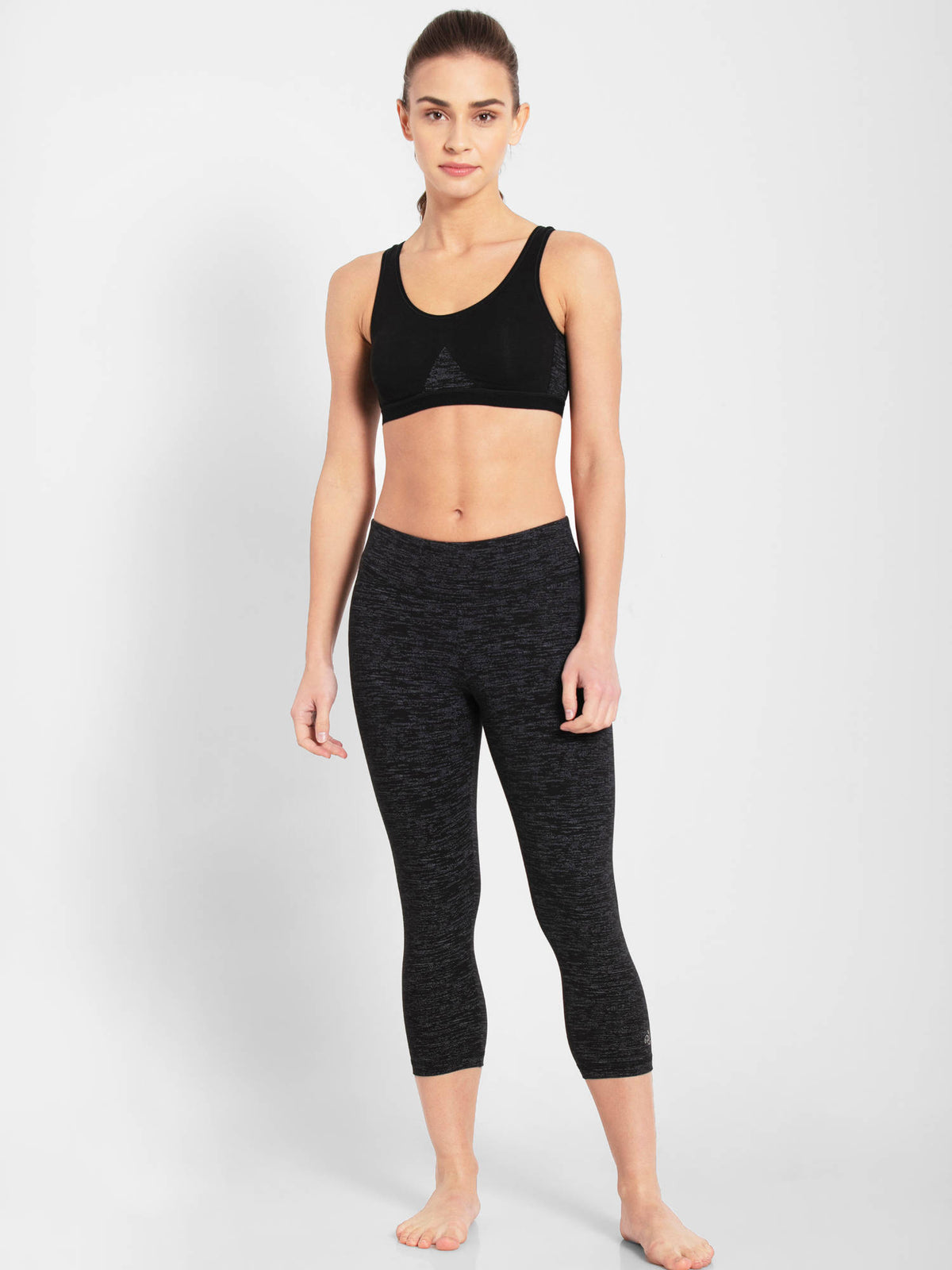 1376 Wirefree Non Padded Cotton Elastane Active Bra - Heather Rose | sb09 - view 12