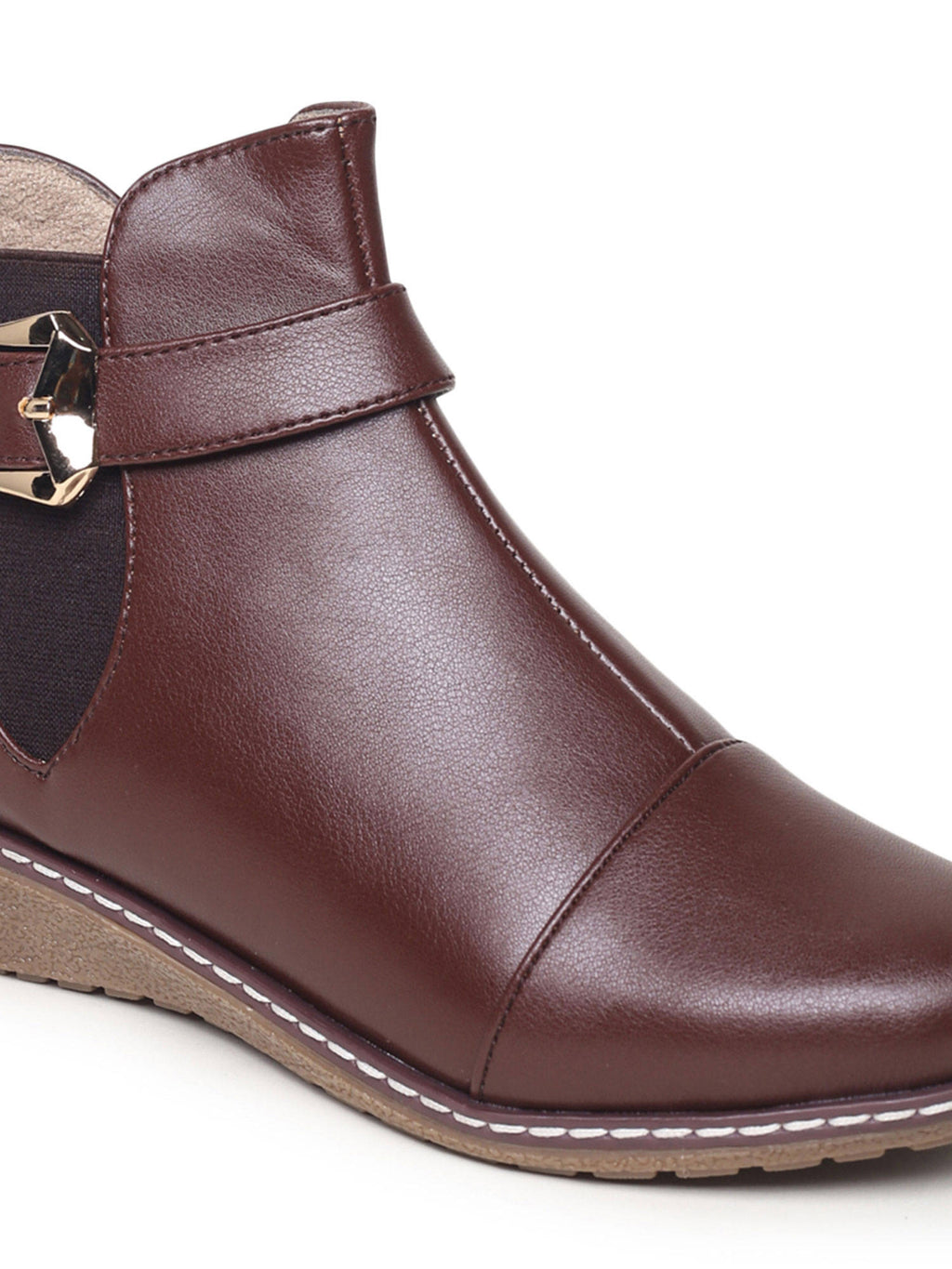 Solid Brown Casual Boots | BT61 - view 2