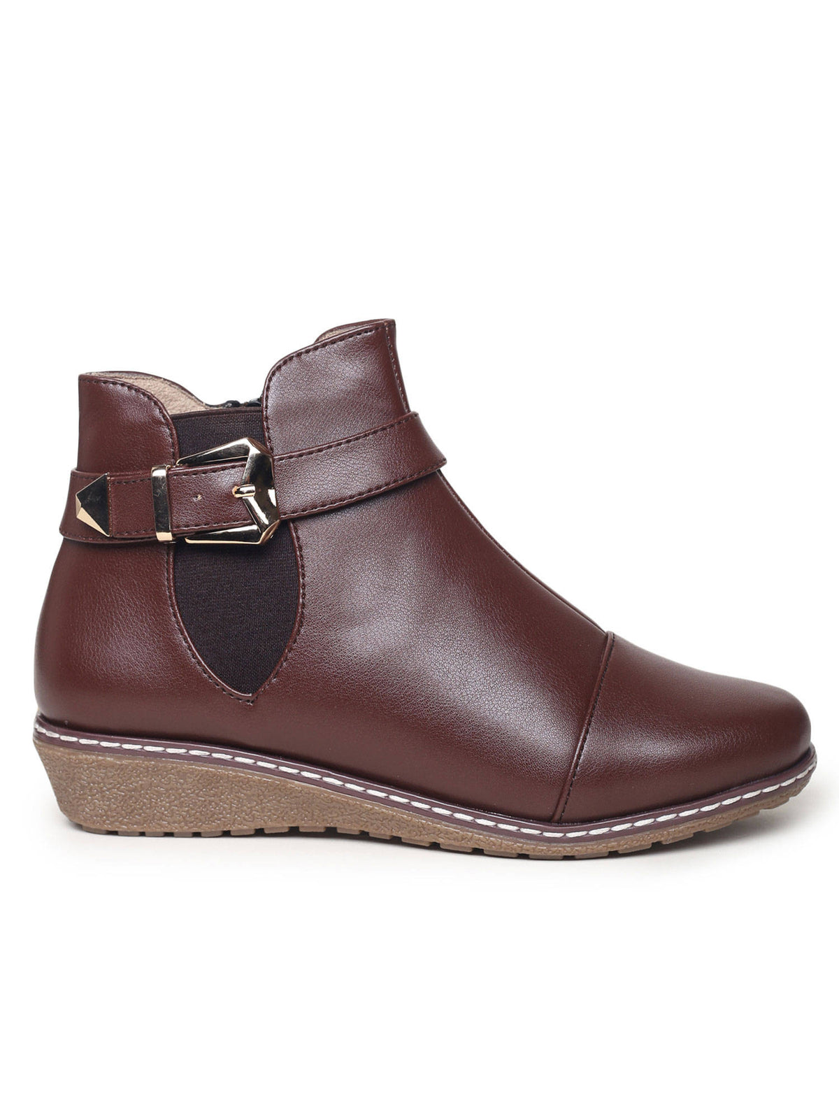 Solid Brown Casual Boots | BT61 - view 3