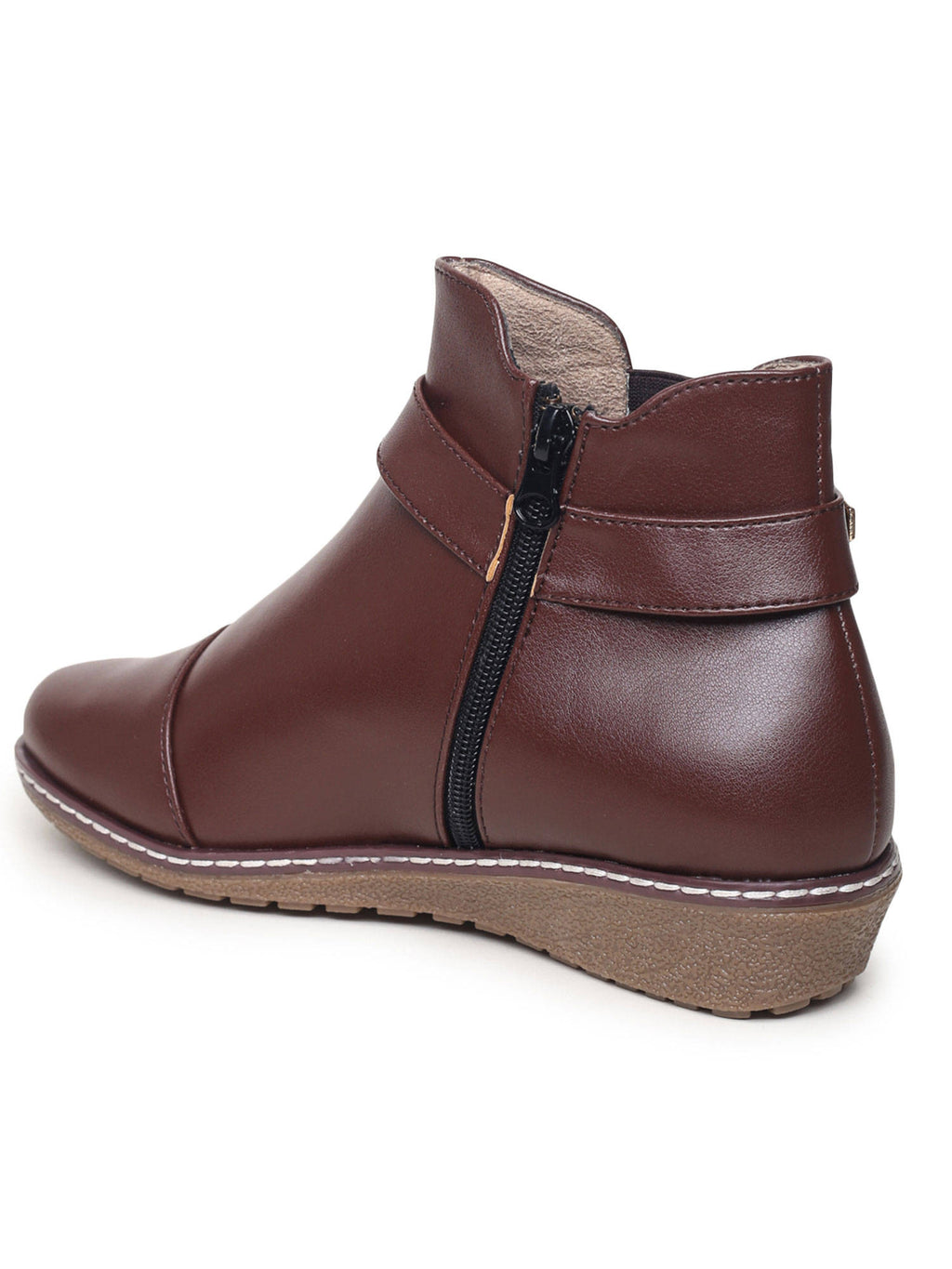 Solid Brown Casual Boots | BT61 - view 4