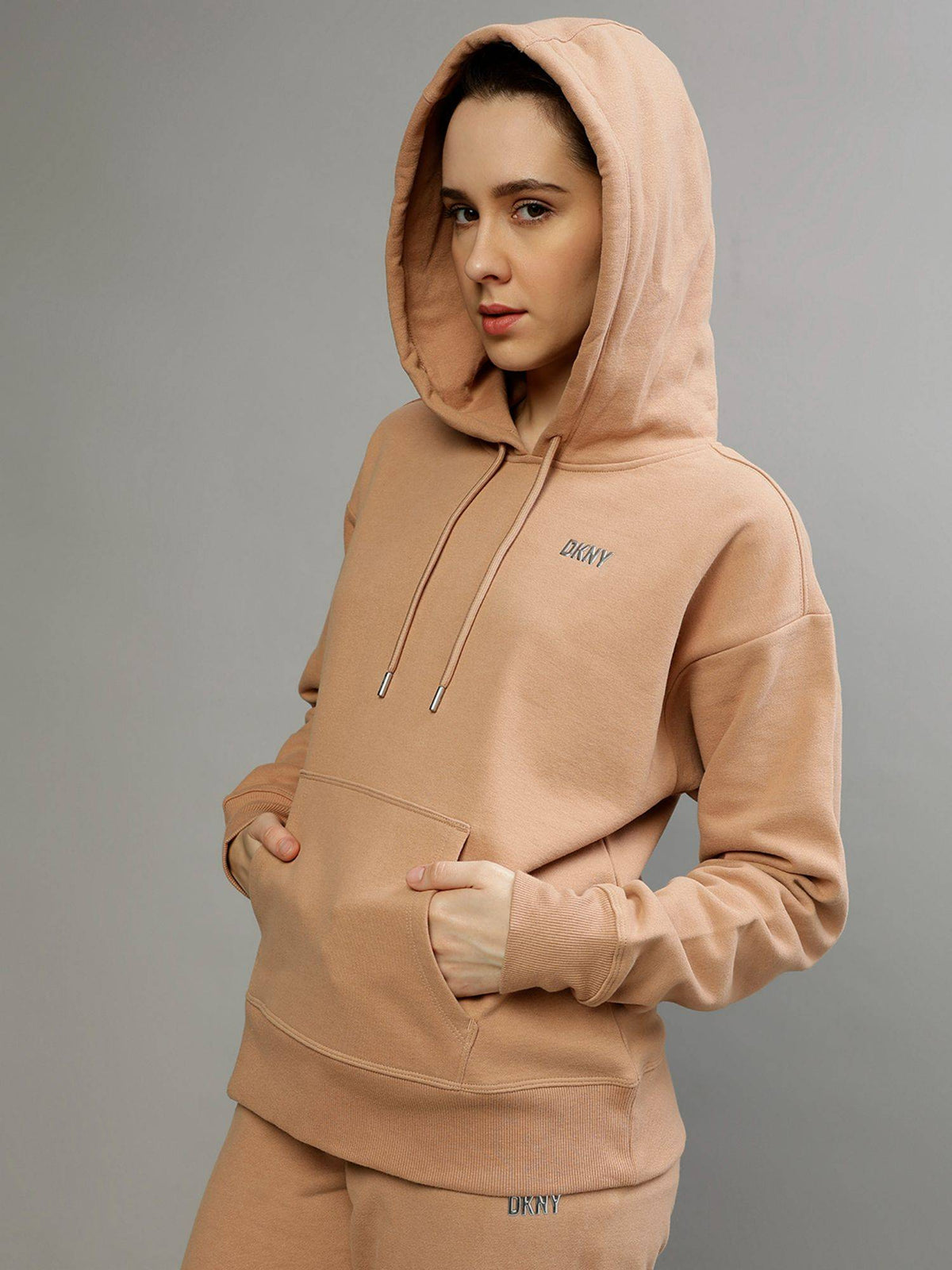 Women Solid Hooded Full Sleeves Sweatshirt | HD56 - view 4