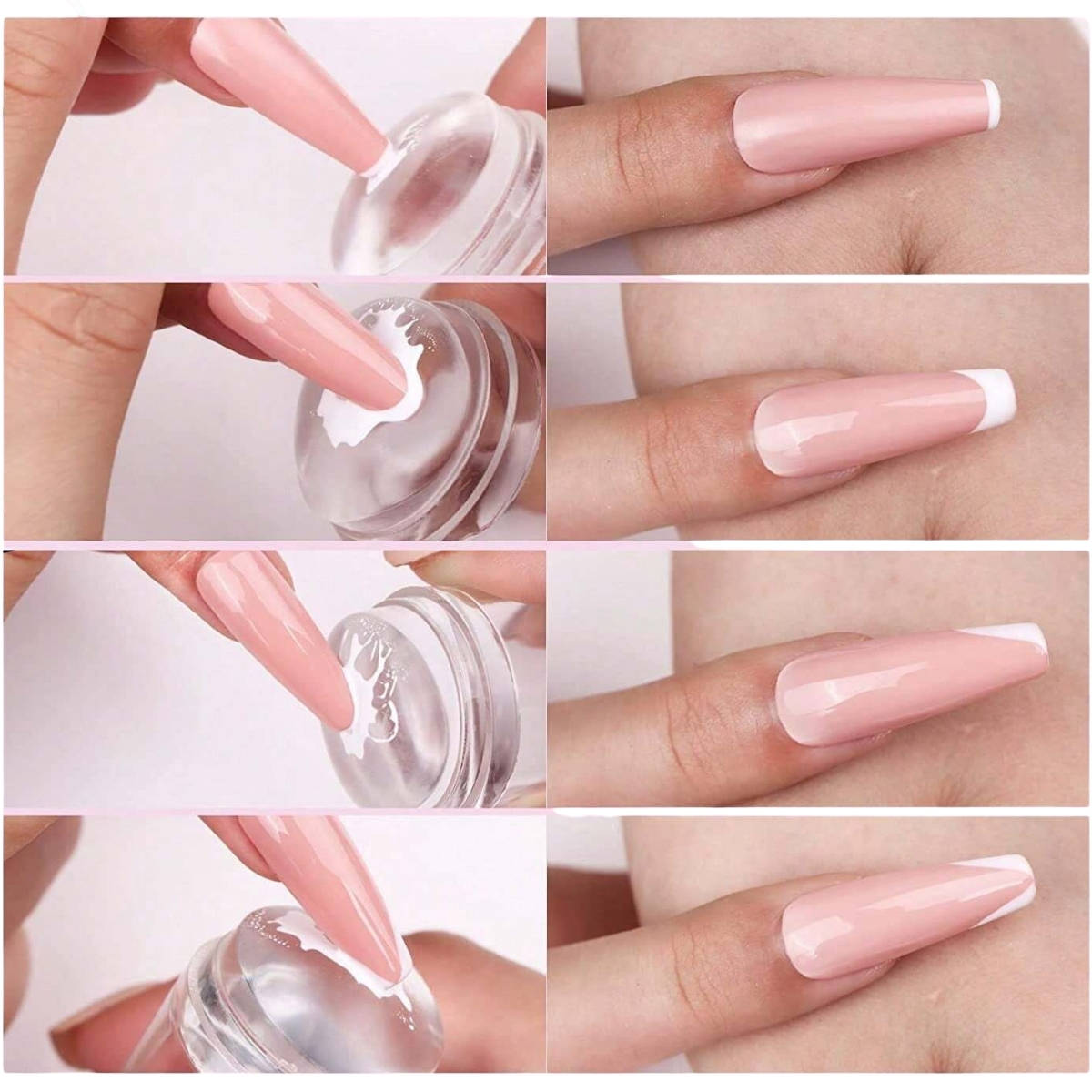 Nail Art Stamper & Scraper French Tip Kit Silicon Stamping Print Manicure Tool Accessories Set | T32 - view 5